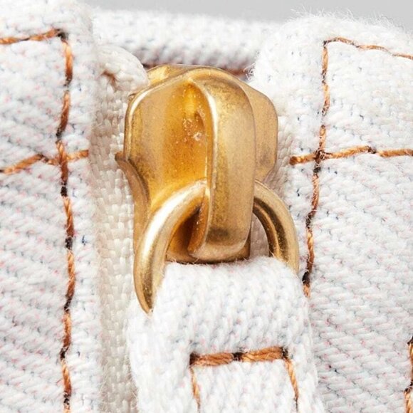 Chanel Light Pink/Yellow/Blue Printed Denim Large Shopping Tote Bag - Picture 9 of 12